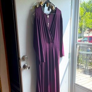 NWT size 4x maxi dress. Beautiful deep purple color.